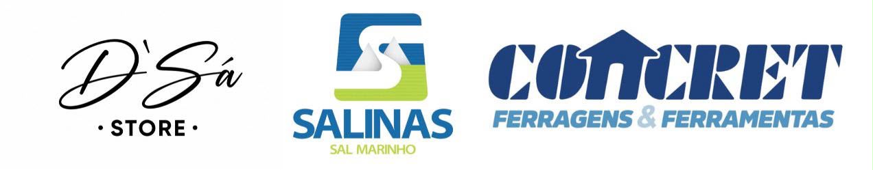 Apoio Oficial: D'Sá Store, Salinas Sal Marinho e Concret Ferragens & Ferramentas